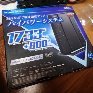 NEC■Wi-Fiルーター■Aterm WG2600HS2 PA-WG2600HS2