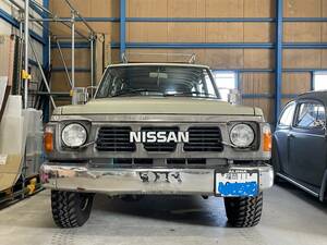 希少・ノーマル・日産・サファリ・Y60・純正色・ロールーフ・ディーゼル・平成元年・AT・4WD・ランクル・２オーナー