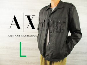 ARMANI EXCHANGE●アルマーニ エクスチェンジ＜ジップアップ・ミリタリージャケット＞●M1508y