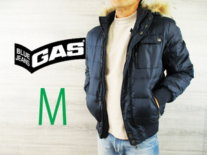 GAS●ガス＜フード付き ナイロン ダウンジャケット＞●M923c