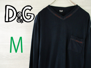 ドルチェ＆ガッバーナ DOLCE&GABBANA D&G イタリア製＜Vネックニット＞●M2215y