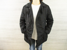 ARMANI JEANS●アルマーニ ジーンズ レディース＜中綿 ダブル ジャケット＞ビッグサイズ●M1965c_画像2