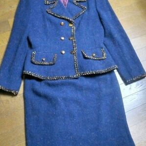 【美品】 BERGAMO NEW YORK スカートスーツ サイズ12