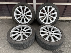 LEXUS レクサス GSE20 IS250 中期 純正 (F)225/45ZR17 (R)245/45ZR17 5H PCD114.3 ダンロップ 中古品