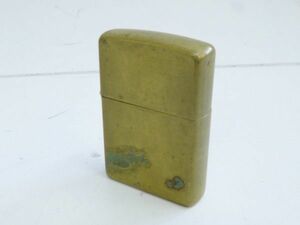 R571-N29-2591★ Zippo ジッポー SOLID BRASS ソリッドブラス 真鍮 オイルライター 現状品①★