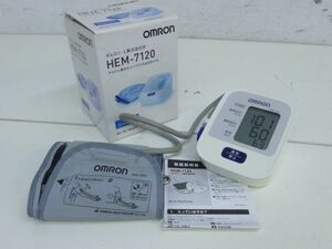 R181-N36-1080 OMRON オムロン HEM-7120 上腕式血圧計 現状品①