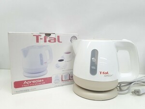 S219-N37-483 T-fal ティファール 電気ケトル 0.8L Aprecia+ アプレシアプラス カフェオレ 通電確認済 箱あり 現状品③