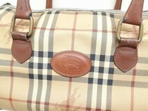 S279-N35-1100 Burberrys バーバリー ノバチェック ボストンバッグ ベージュ H18cm×W30cm×D14.5cm 現状品③_画像2