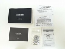 T248-N36-1205 稼働 CITIZEN シチズン E610-S104840 ブラック文字盤 メンズ クオーツ 腕時計 箱あり 現状品③_画像9