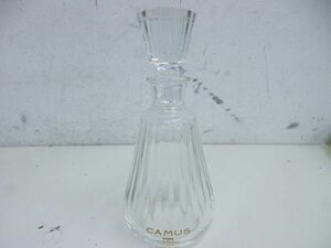 S166-N35-1174 空瓶 空ボトル CAMUS カミュ コニャック カラフェ バカラ 現状品①