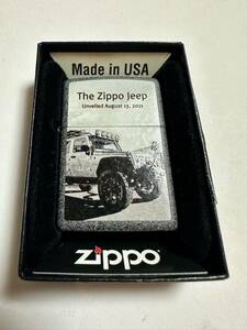 ZIPPO (ジッポ) USA製 オイルライター ケース入り 2015年製 Jeep 特殊加工 火花確認済