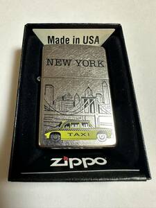 ZIPPO (ジッポ) USA製 オイルライター ケース入り 2016年製 火花確認済　NEW YORK TAXI