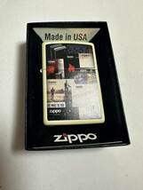 ZIPPO (ジッポ) USA製 オイルライター ケース入り 2018年製 火花確認済 ロゴ ホワイト プリント_画像1