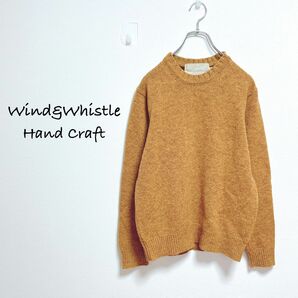 Wind&Whistle ウールニット【M】毛100% ハンドクラフト