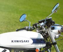 ★☆500 SS H1 H1A バー クランプ ミラー復刻版W1S MACH3★☆750 350SS250マッハH2S1S2AW2W3☆★KAWASAKI★_画像8