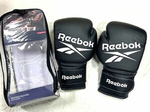 未使用★Reebok★リーボック 14oz ボクシンググローブ RSCB-12010BK-14/ブラック/美品