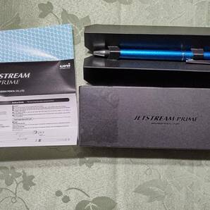 J　JAPAN 三菱鉛筆 uni ジェットストリーム プライム SXK-3000-38 0.38㎜ 回転繰り出し式 油性ボールペン ブライトブルー 黒インク 箱入り