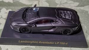 京商 1/64　ランボルギーニ ミニカーコレクション4 ランボルギーニ アヴェンタドール LP700-4 マットブラック