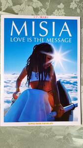 A ピアノ弾き語り MISIA LOVE IS THE MESSAGE 2000年2月9日　初版　未使用美品