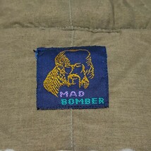 未使用タグ付き MAD BOMBER フライトキャップ ボンバーハット Mサイズ 90s ヴィンテージ 裏キルト マッドボンバー パイロットキャップ_画像7