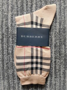 未使用 BURBERRY バーバリー ノバチェック ソックス 23-24cm 日本製 福助 靴下