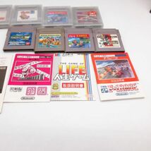 動作品 GB ゲームボーイ カセット ソフト 8本セット+説明書5冊 ゲーム/B3_画像3