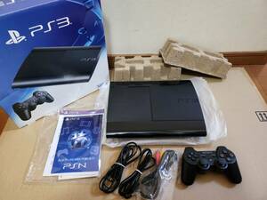 ☆　PS3 500GB ブラック PlayStation3 CECH-4300C 動作確認済+おまけ　中古のお品です　☆