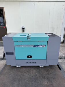 中古。Denyo デンヨー 防音型溶接・発電機 DLW-400ESW ウエルダー 三相200V 動作確認済み 良品。