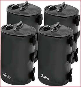 【送料無料】daim タープ テント 用マルチ ウェイト バンドテープ付き 10L ブラック 4個入り 重し 水 キャンプ キャンプ用品