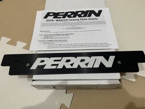 PERRIN スバル WRX STI S4 VAB VAG 後期用 D型以降 ナンバープレート デリート カバー 正規品 PSP-BDY-112BK レヴォーグ VAG VM4 ペリン