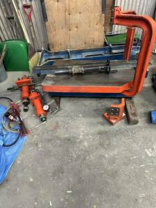 o. river industry aluminium wheel correction machine rare thing 