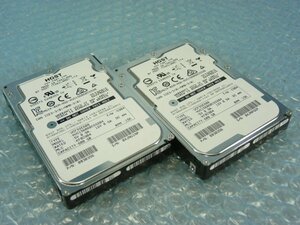 1PMR // 2個セット HGST HUC156060CSS204 600GB 2.5インチ SAS HDD 12Gb 15K(15000)rpm 15mm // HITACHI HA8000/RS210 AN2 取外