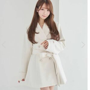 【完売品】ロゼミューズ　tailored charm coat whiteコート アウター