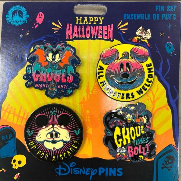 Disney ハロウィン　ピンバッジ　ミッキーマウス