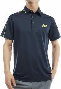 〓★新品タグ付 ニューバランスゴルフNew BalanceGOLF ストレッチドクロードメッシュ半袖ポロシャツ/6〓 