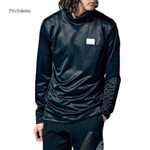 〓★新品タグ付 マンシングウエアMunsingwear ロゴジャガード長袖モックネックシャツ/3L 定価16500円〓