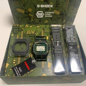 【美品中古】G-SHOCK DWE-5600CC-3JR 限定モデル デジタル メンズウォッチ 腕時計 カモフラ カーキグリーン スクエア 5600 CASIO カシオ