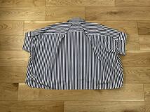 23SS sacai × THOMAS MASON COTTON POPLIN SHIRTサカイ トーマス メイソン ストライプ ポプリン コットン 半袖シャツ 1 シャツ 極美品_画像4