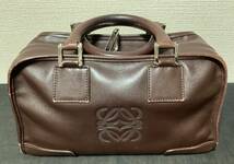 正規品★ロエベ★LOEWE★アマソナ★ハンドバッグ★アナグラム★シルバー金具★鍵★かばん鞄★革レザー★ブラウン茶色★説明書保存袋紙袋付_画像3