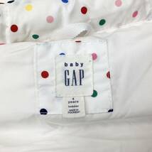 ◇大人気◇baby GAP/ギャップ　ダウンベスト　キッズ105 4years ドット　水玉　カジュアル　プリマロフト　ジャケット　管1231_画像6