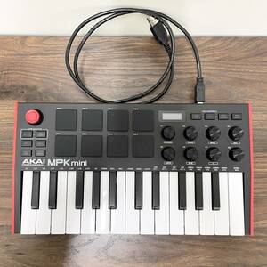 ★AKAI PROFESSINAL MPK mini キーボードコントローラー 趣味 打ち込み 音楽 管4595