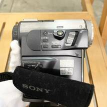 ★SONY DCR-PC350 HANDYCAM ハンディカム デジタルビデオカメラレコーダー ブラック系 純正 三脚 ケース セット 管4759_画像4