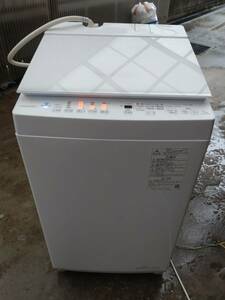 2335-92★1円スタート♪2022年製♪美品★TOSHIBA/東芝 家庭用洗濯機 7Kg ZABOON サブーン ウルトラファインバブル洗浄 AW-7DH2 低騒音★