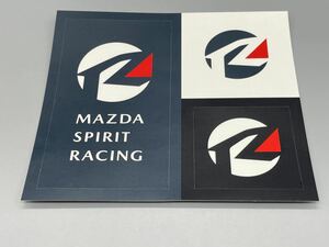 ■■■在庫有すぐ発送 正規品ステッカー MAZDA SPIRIT RACING マツダ スピリット レーシング ロードスター ND CX3 ①