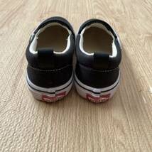 【送料無料】VANS スリッポン 黒 17cm_画像4