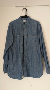 【ユーズド】orslow シャンブレーワークシャツ CHAMBRAY WORK SHIRTS サイズ4