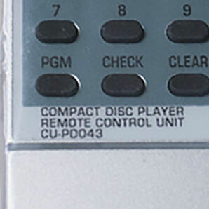 PIONEER CDプレーヤー PD-T04等広対応リモコン CU-PD043互換品 新品動作確認 送料185円の画像2