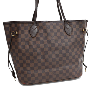 ルイヴィトン ネヴァーフルMM トートバッグ ショルダー N51105 ダミエ エベヌ ブラウン LOUIS VUITTON Neverfull MM