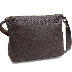 ボッテガヴェネタ 2way ショルダーバッグ 115658 イントレチャート レザー ブラウン BOTTEGA VENETA 1点限定