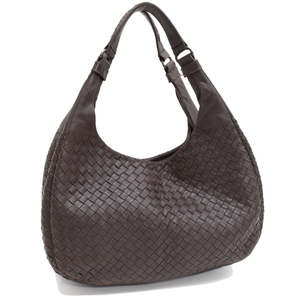 ボッテガヴェネタ ミディアム カンパーナ ハンドバッグ 125787 イントレチャート ブラウン BOTTEGA VENETA